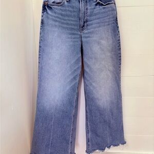 Pistola Lana Raw Hem Wide Leg Jeans in Vienna
